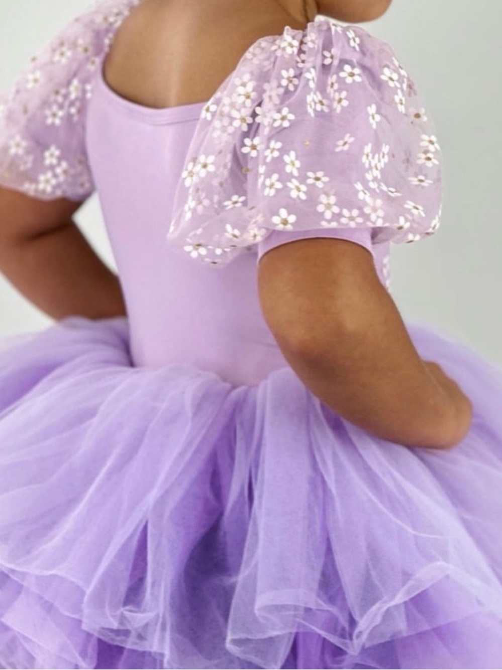 NWT Amazon Girls Purple Floral Tutu Dance dress! - Picture 3 of 10